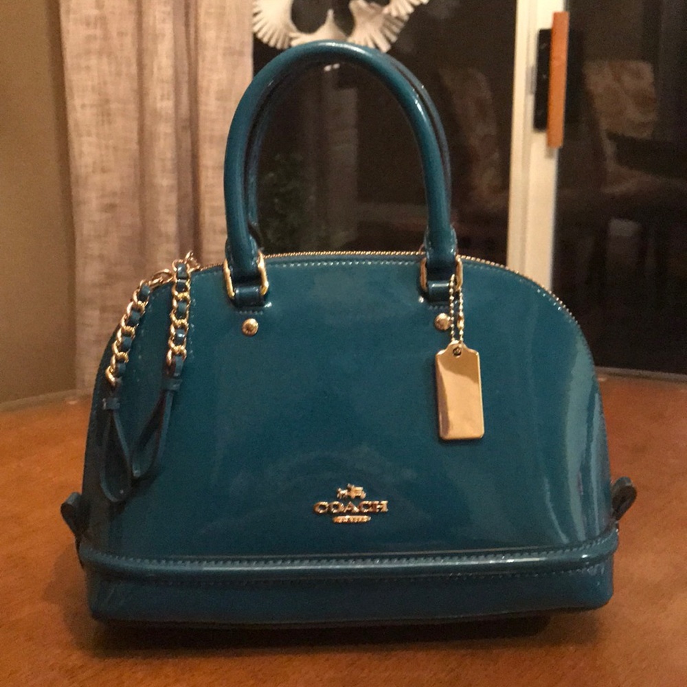 ⭐️PRICE DROPPED⭐️ Turquoise COACH Sierra bag EUC